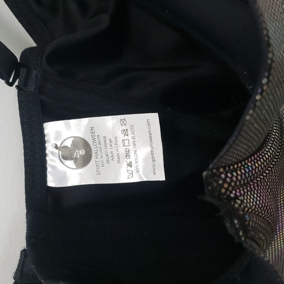 🎃Spirit Halloween 🧜♀️Mermaid corset top oilslick L - Picture 4 of 7